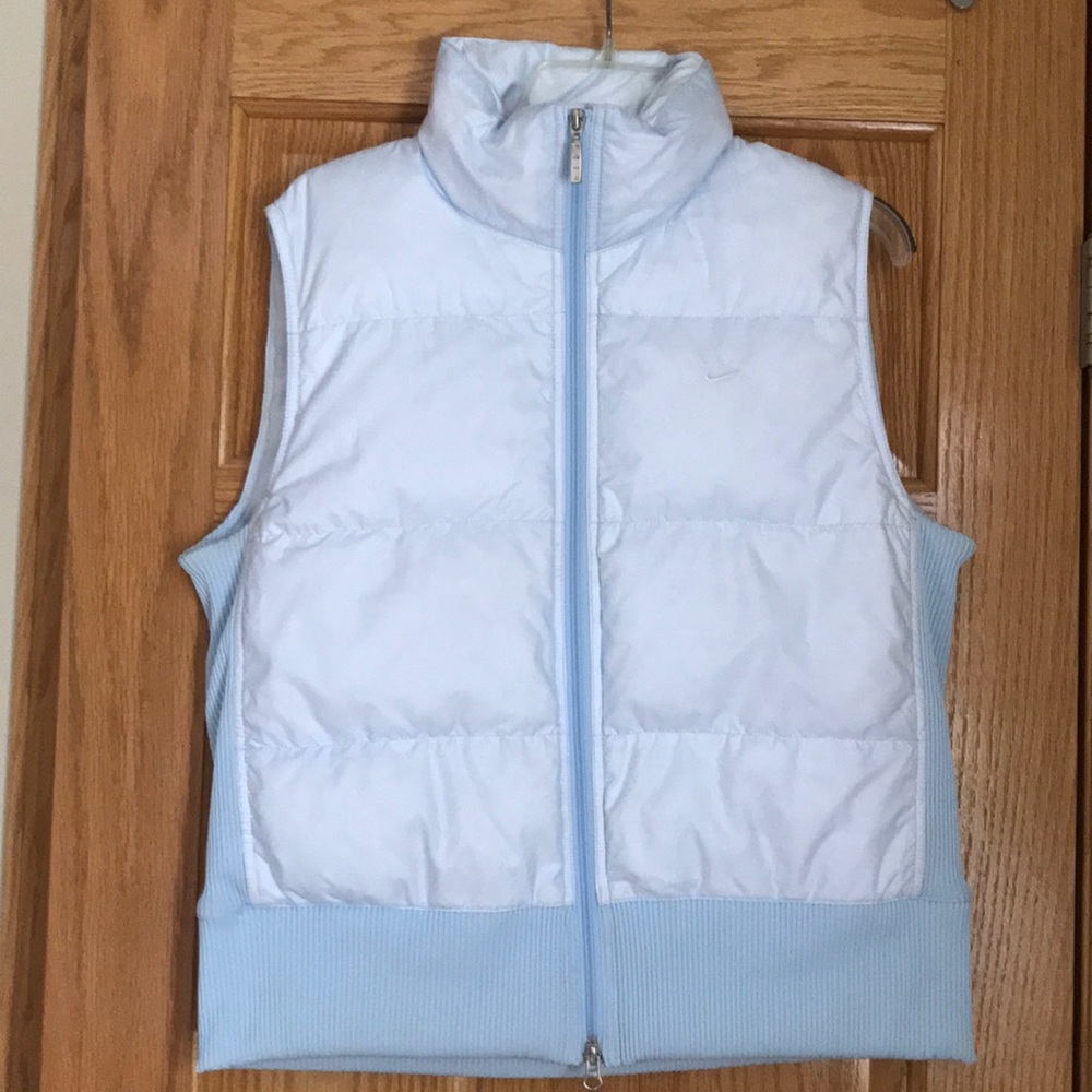Light blue Nike puffer vest